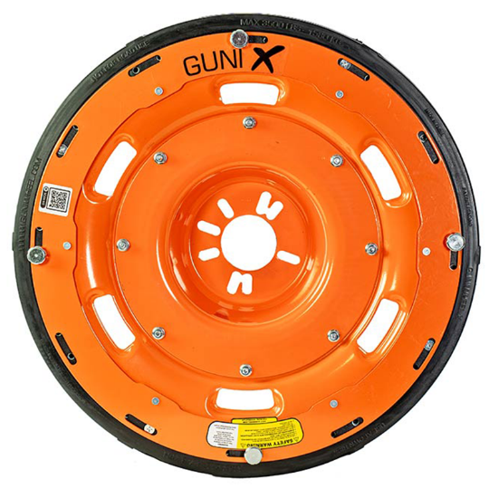 GUNI™ Wheel X Universal Vehicle Mounting System Roller Wheel with Universal Lug Pattern