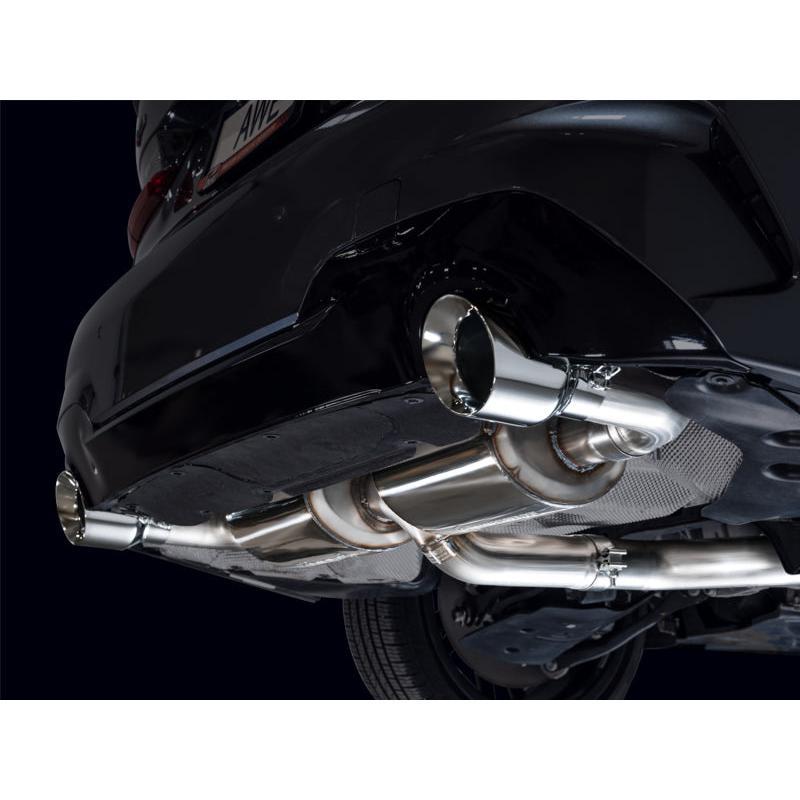 AWE 19-23 BMW 330i / 21-23 BMW 430i Base G2X Touring Axle Back Exhaust - Chrome Silver-SR1 Performance