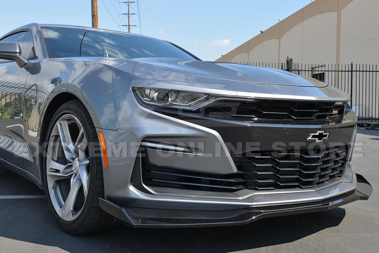 Camaro 2019-Up Camaro RS & SS | ZL1 1LE Style Front Bumper Lip Splitter