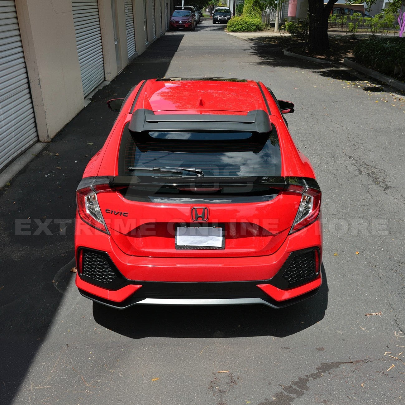 2016-21 Honda Civic Hatchback Type R Conversion Rear Spoiler W/ Spoon Roof Spoiler