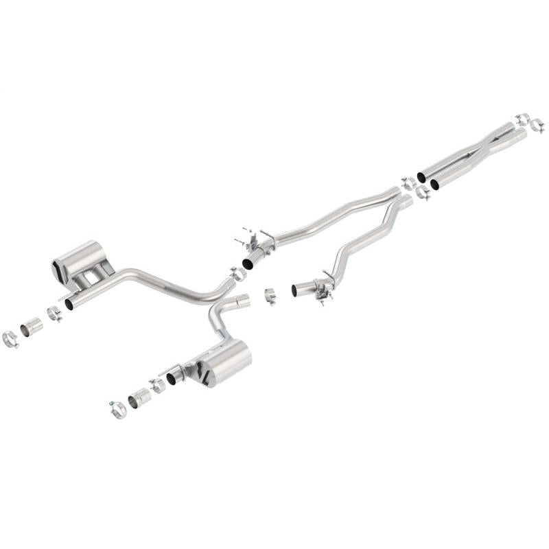 Borla 15-16 Dodge Charger SRT 392 6.4L No Tip Single Split Rear Exit ATAK w/ Valves Exhaust-SR1 Performance
