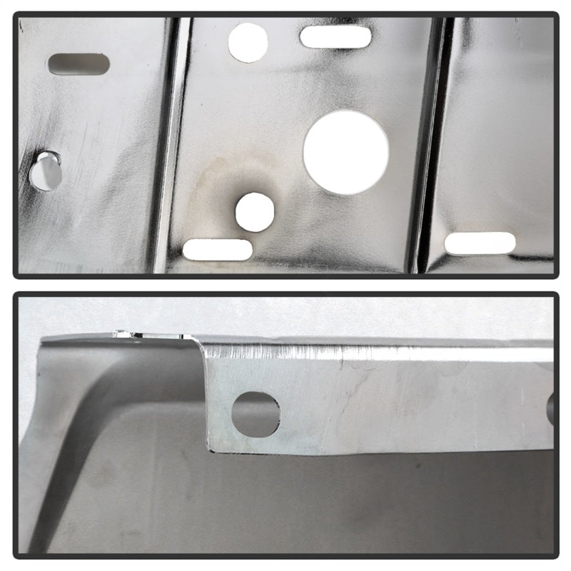 XTune 17-19 Ford F250/ F350 Rear Left Bumper Cap End w/ Sensor Hole - Chrome RB-FF25017-BEWS-L-SR1 Performance