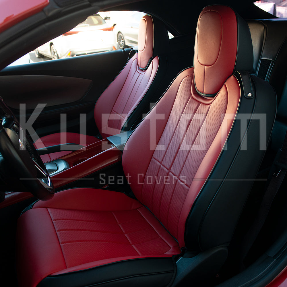 5th Gen Camaro Convertible Custom Leather Seat Covers