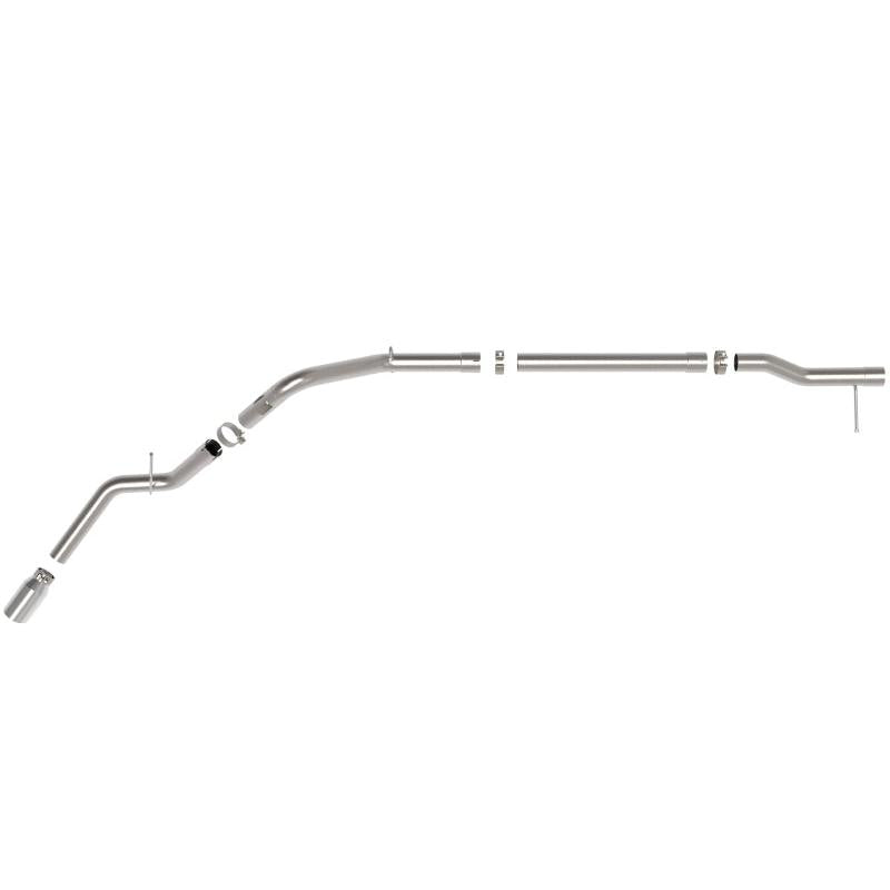 aFe 23-24 GM Trucks L6 Large Bore-HD 3 IN 409 Stainless Steel DPF-Back Exhaust System w/Polished Tip-SR1 Performance