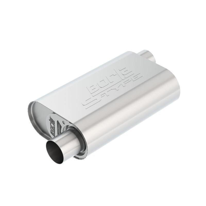 Borla CrateMuffler SBC Hot 350/383 2.5in Offset/Center 14in x 4.35in x 9in S-Type Muffler-SR1 Performance