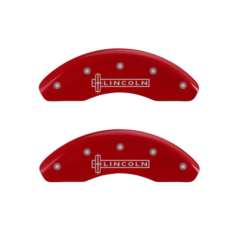 MGP Red Brake Caliper Covers for Lincoln MKZ and Zephyr * Part #36008SLC1RD