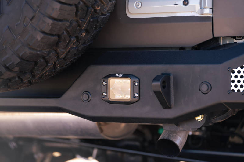 DV8 Offroad 21-22 Ford Bronco MTO Series Rear Bumper with Side License Plate Mount and Recovery Points