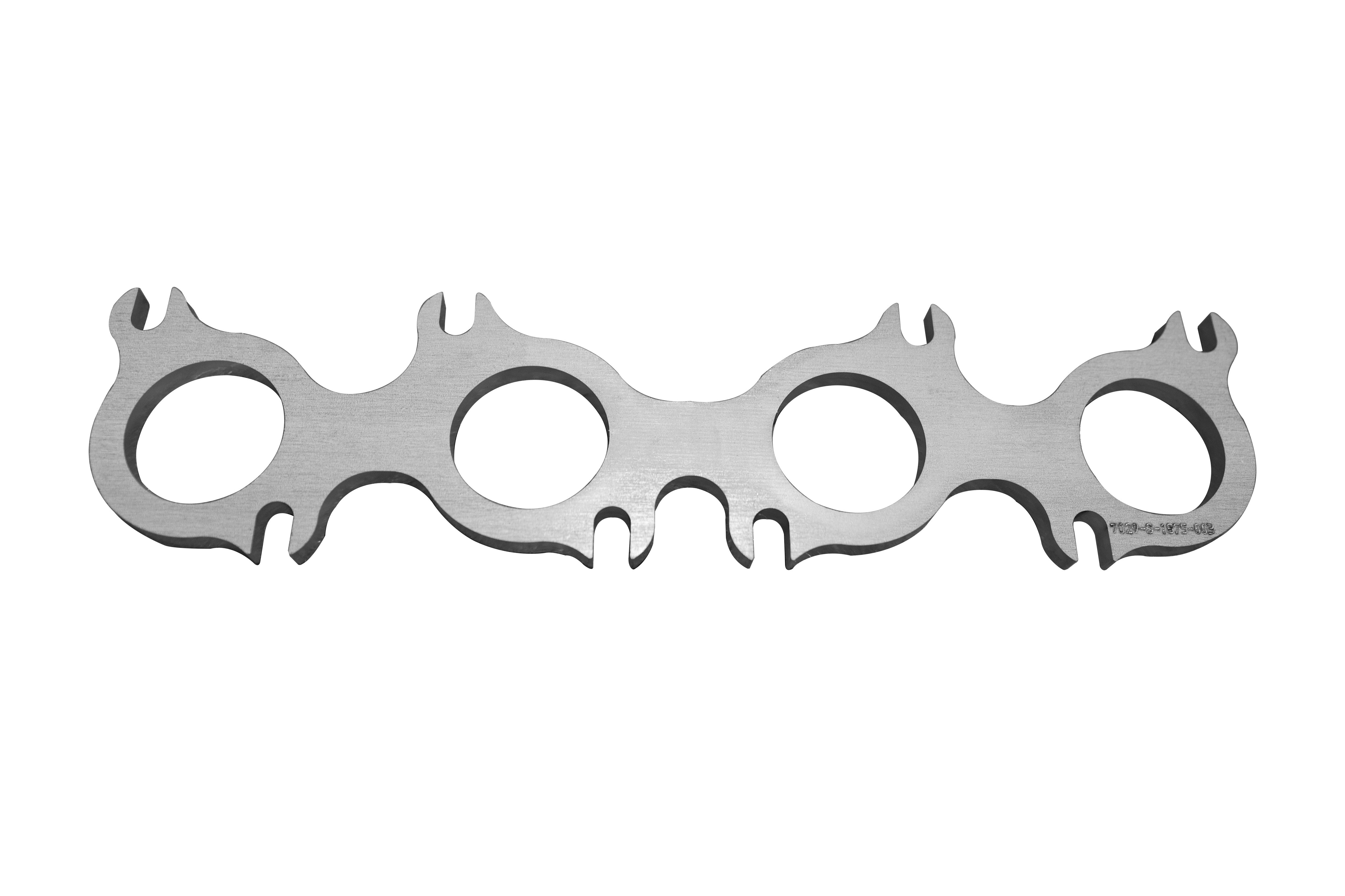 Ford 5.0L Coyote Header Flange. 3/8" Thick SS. Ports for 1-7/8" Primaries.