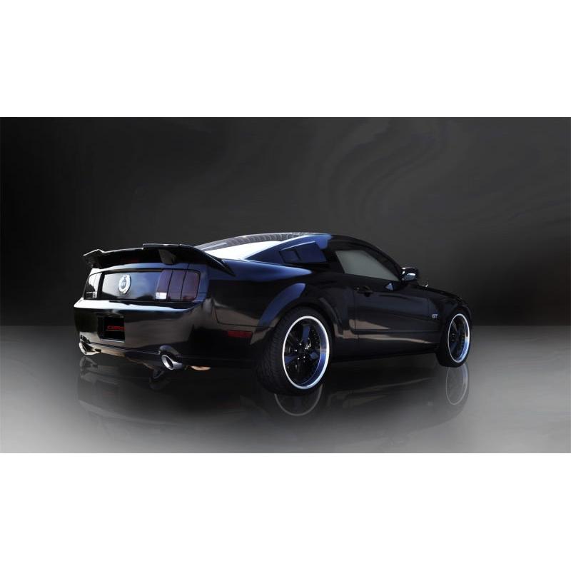 Corsa 2005-2010 Ford Mustang Shelby GT500 5.4L V8 Polished Xtreme Axle-Back Exhaust-SR1 Performance