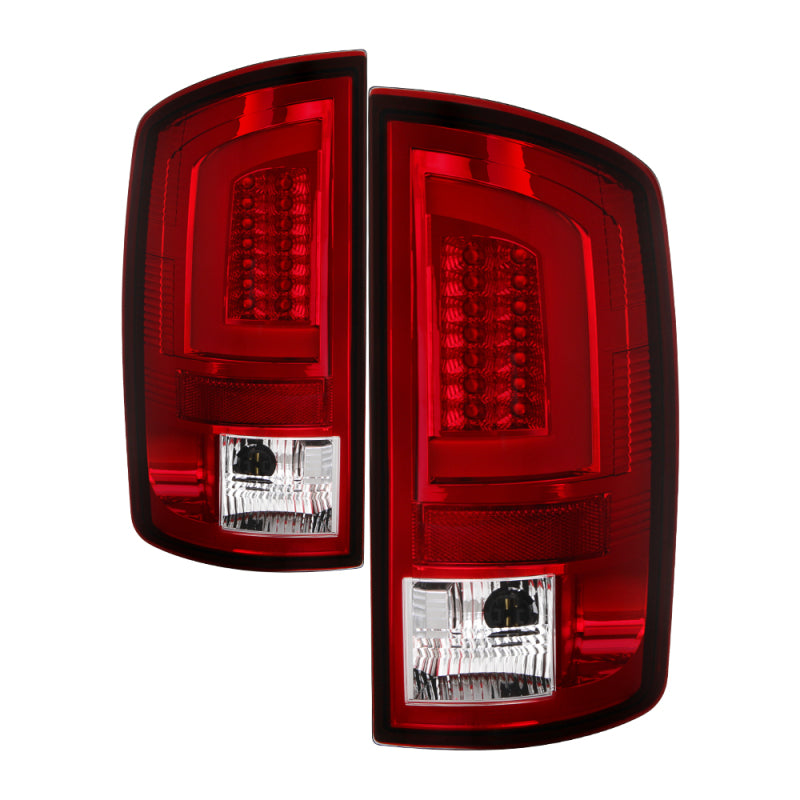 Spyder 03-06 Dodge Ram 2500/3500 V3 Light Bar LED Tail Light - Red Clear (ALT-YD-DRAM02V3-LBLED-RC)-SR1 Performance