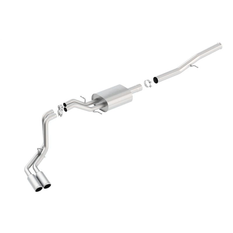 Borla 14 Silv/Sierra 1500 EC Std/CC Short 143.5in WB S-Type Dual Rolled Side Exit Cat-Back Exhaust-SR1 Performance