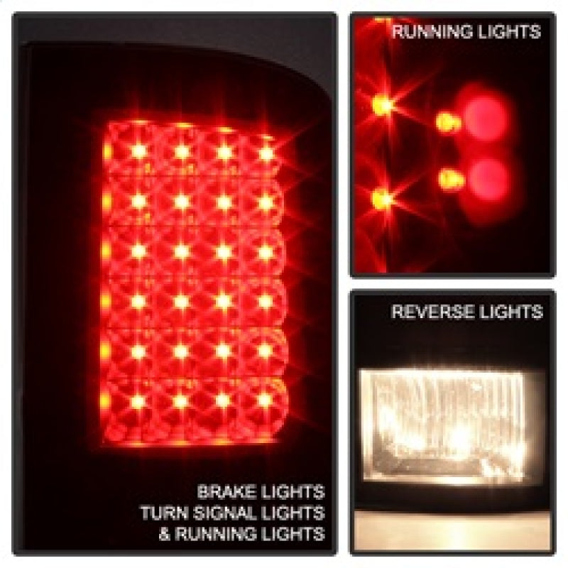 Xtune Dodge Ram 1500 09-14 LED Tail Lights Incandescent Model Only Black Smoke ALT-JH-DR09-LED-BKSM-SR1 Performance