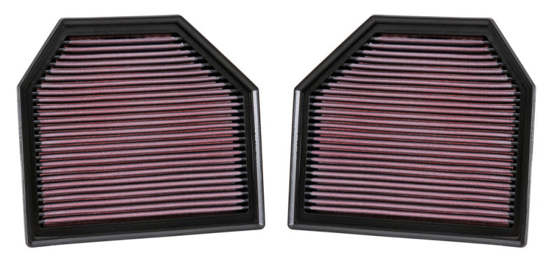 K&N Replacement Air Filter for 11-14 BMW M5/M6 4.4L V8 / 2015 M4/M3 3.0L I6 (2 per box)-SR1 Performance