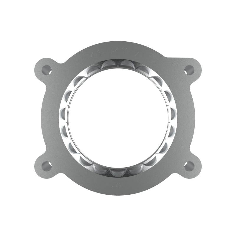 aFe 2020 Vette C8 Silver Bullet Aluminum Throttle Body Spacer Works w/ Factory Intake Only - Silver-SR1 Performance