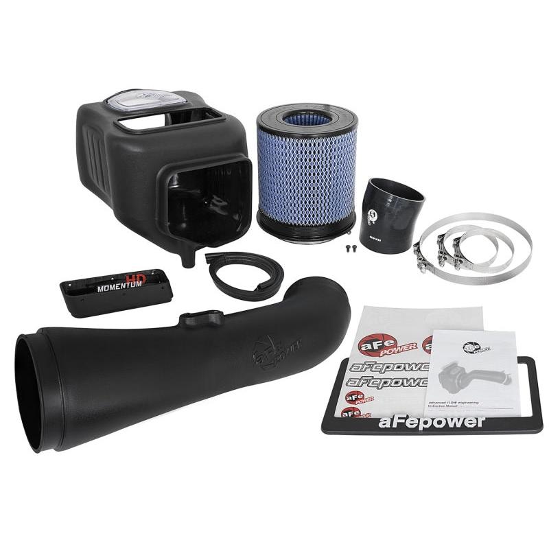 aFe Momentum HD Pro 10R Cold Air Intake System 2017 GM Diesel Trucks V8-6.6L L5P-SR1 Performance