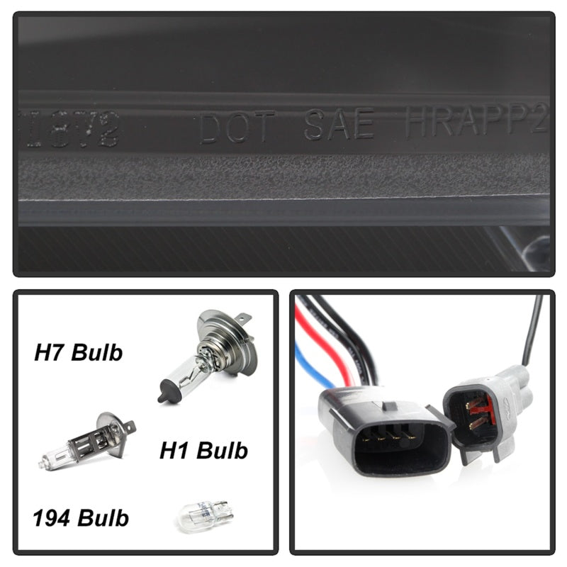Spyder 18-19 Ford F-150 Projector Headlights - Halogen Model Only - Black PRO-YD-FF15018-LB-BK-SR1 Performance