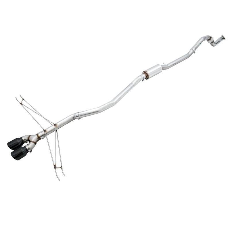 AWE Tuning 2016+ Honda Civic Si Track Edition Exhaust w/Front Pipe & Dual Diamond Black Tips-SR1 Performance