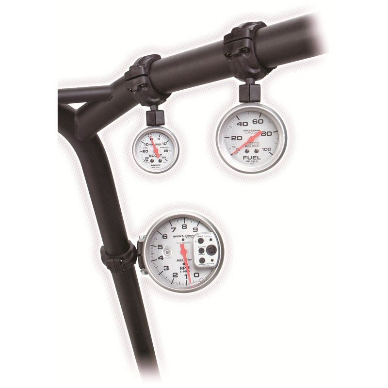 Autometer 2-1/16in inch Black Roll Pod Gauge Mount for 1 5/8 inch Roll Cage-SR1 Performance