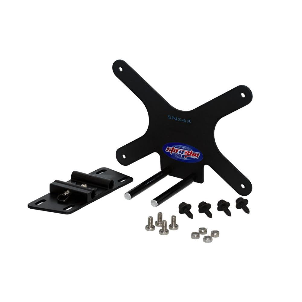 12-17 Fiat 500 Abarth License Plate Frame Bracket-SR1 Performance