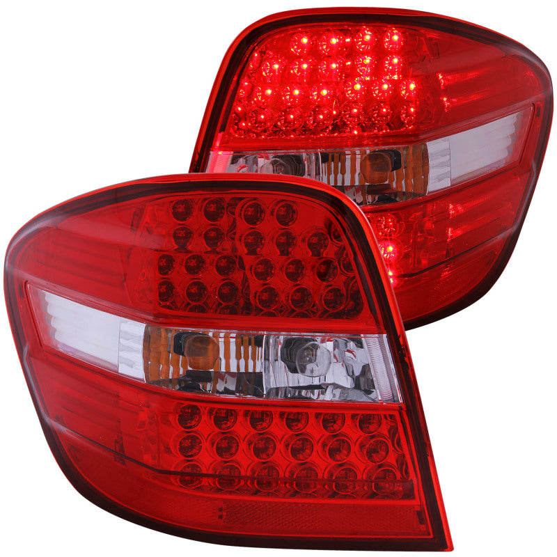 ANZO 2006-2007 Mercedes Benz M Class W164 LED Taillights Red/Clear-SR1 Performance