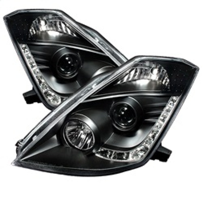 Spyder Nissan 350Z 03-05 Projector Headlights Xenon DRL Blk High H1 Lw D2R PRO-YD-N350Z02-HID-DRL-BK-SR1 Performance