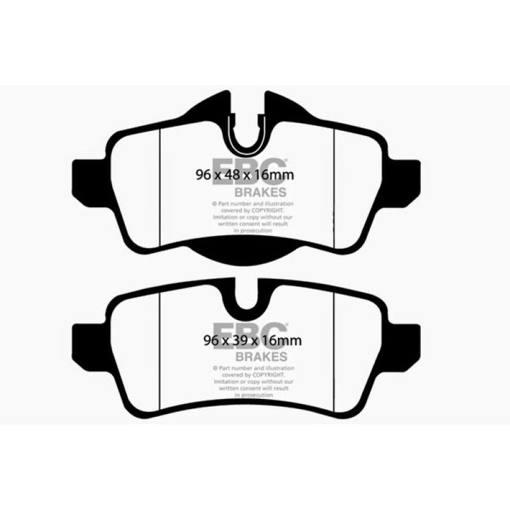 EBC Brakes Bluestuff NDX Full Race Brake Pads for Mini Cooper 2010-2011