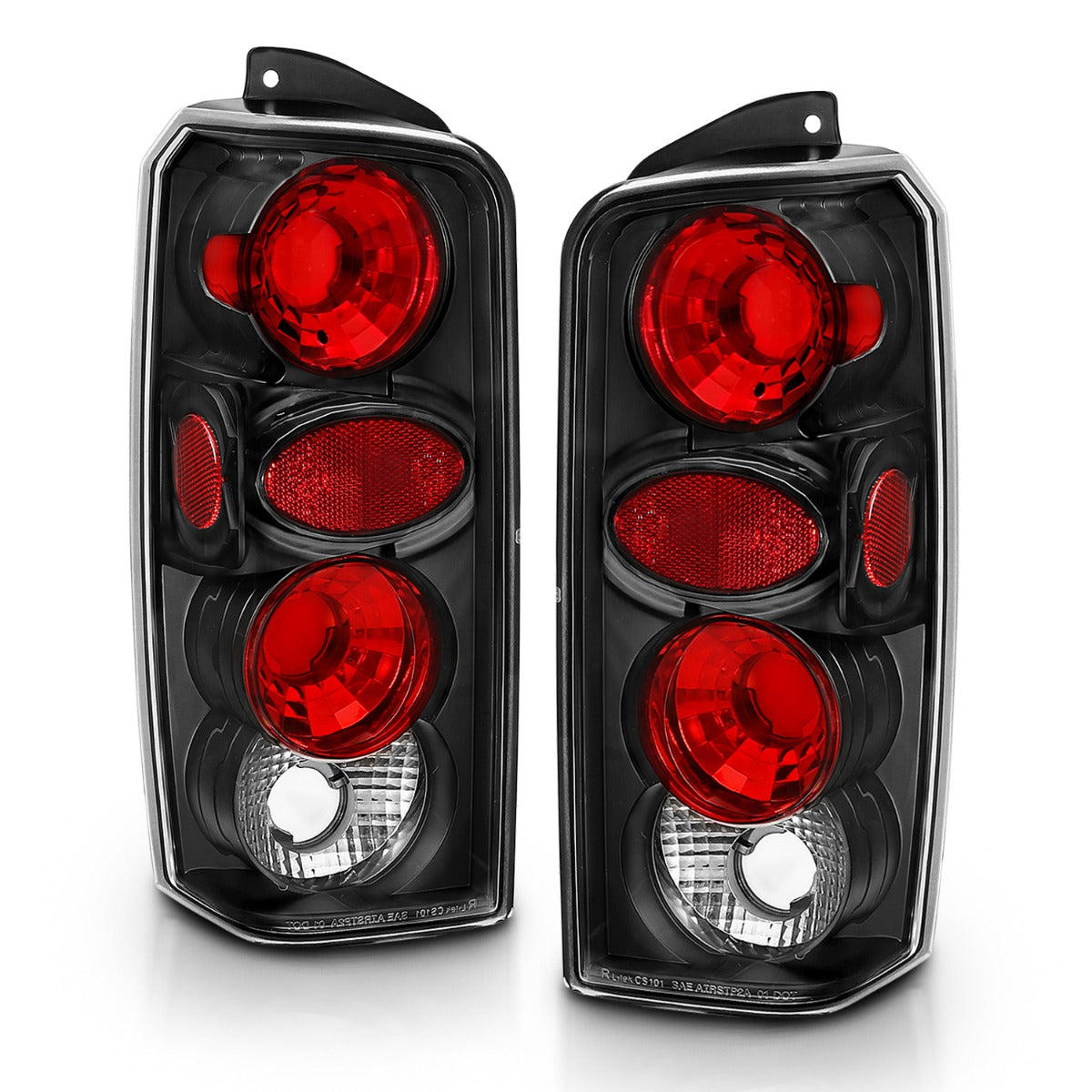 JEEP CHEROKEE 97-01 TAIL LIGHTS BLACK