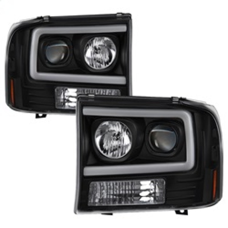 Spyder 99-04 Ford F250 Super Duty Projector Headlights - Light Bar - Black PRO-YD-FF25099V2-LB-BK-SR1 Performance