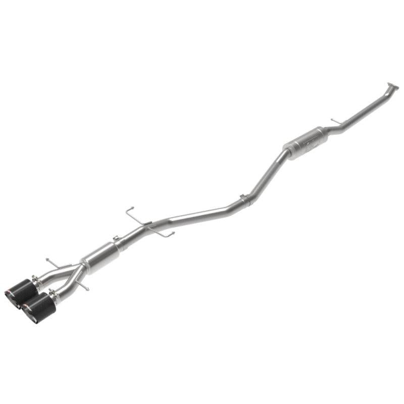 aFe Takeda 2.5in 304SS Cat-Back Exhaust System w/ Carbon Tips 17-20 Honda Civic Si Sedan I4 1.5L-SR1 Performance