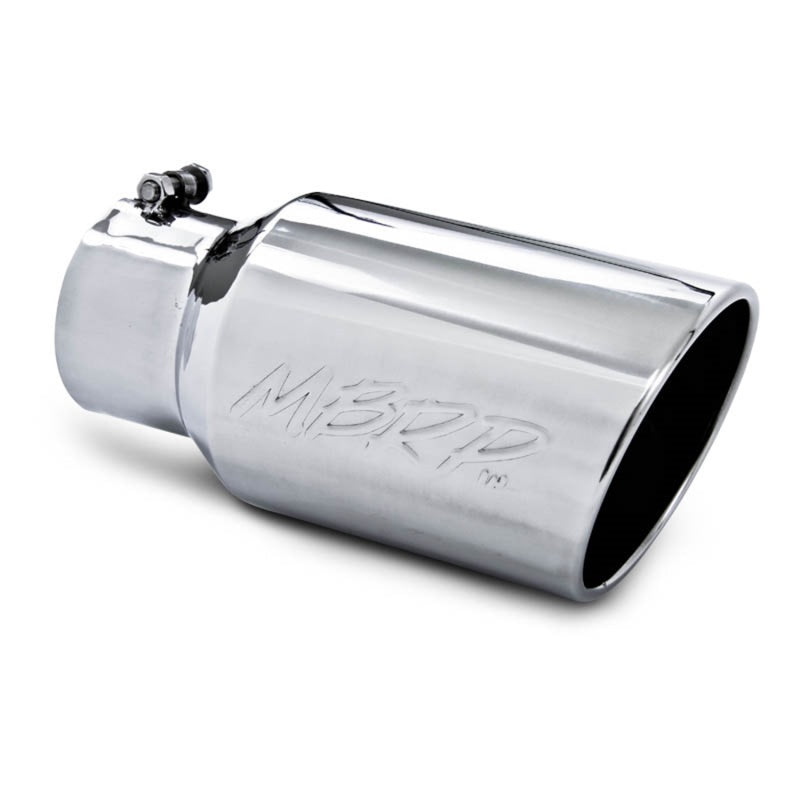 MBRP Universal Tip 6 O.D. Angled Rolled End 4 inlet 12 length-SR1 Performance