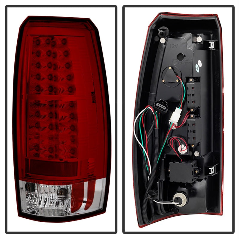 Spyder Chevy Avalanche 07-13 LED Tail Lights Red Clear ALT-YD-CAV07-LED-RC-SR1 Performance
