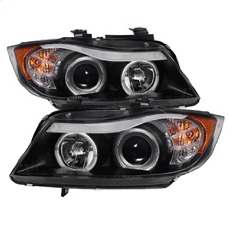 Spyder BMW E90 3-Series 06-08 Projector LED Halo Amber Reflctr Rplc Bulb Blk PRO-YD-BMWE9005-AM-BK-SR1 Performance