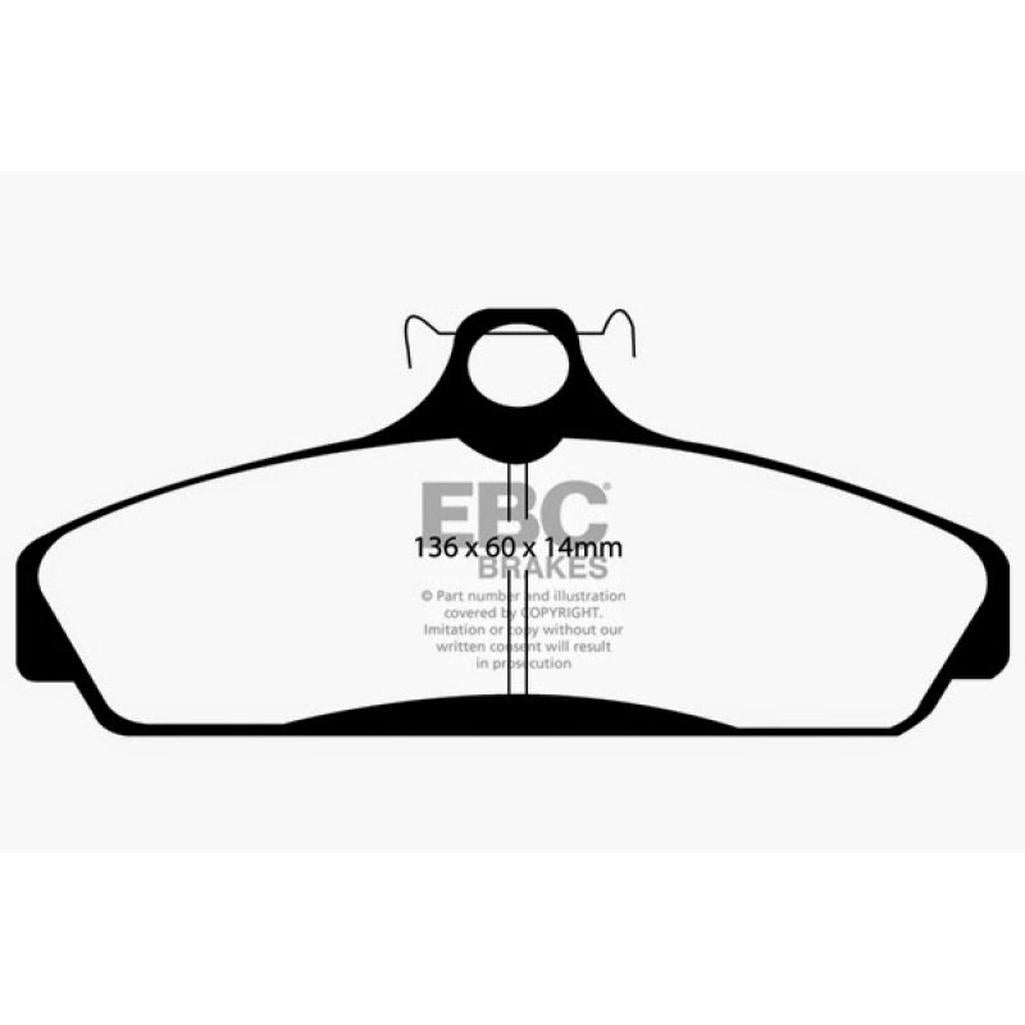 EBC Bluestuff NDX Front Brake Pads for Chevrolet Corvette C4 1984-1987