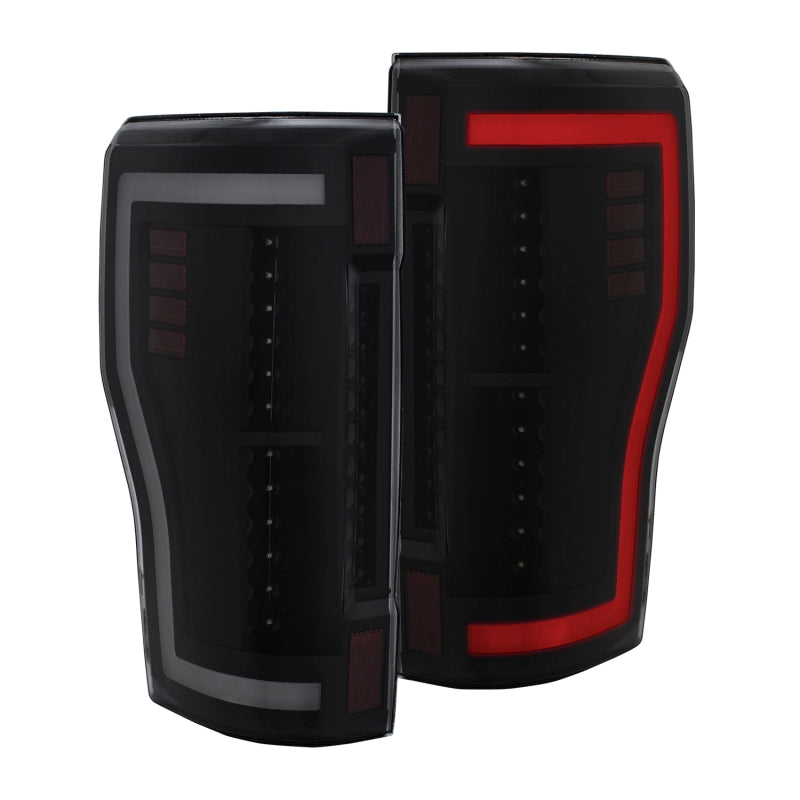 ANZO 2017+ Ford F-250 LED Taillights - Black/Smoke-SR1 Performance