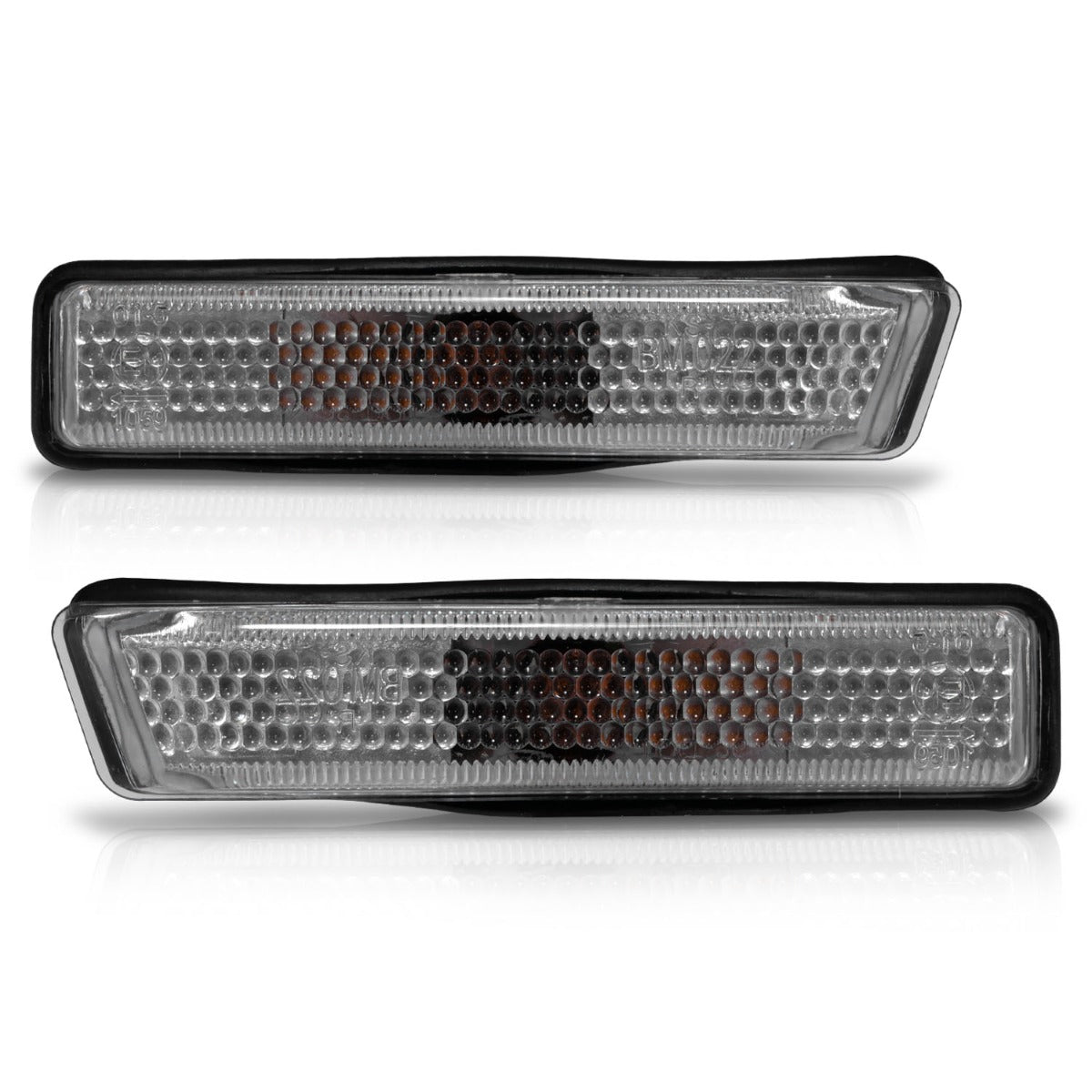 BMW 3 SERIES 97-98 SIDE MARKERS CHROME CLEAR LENS