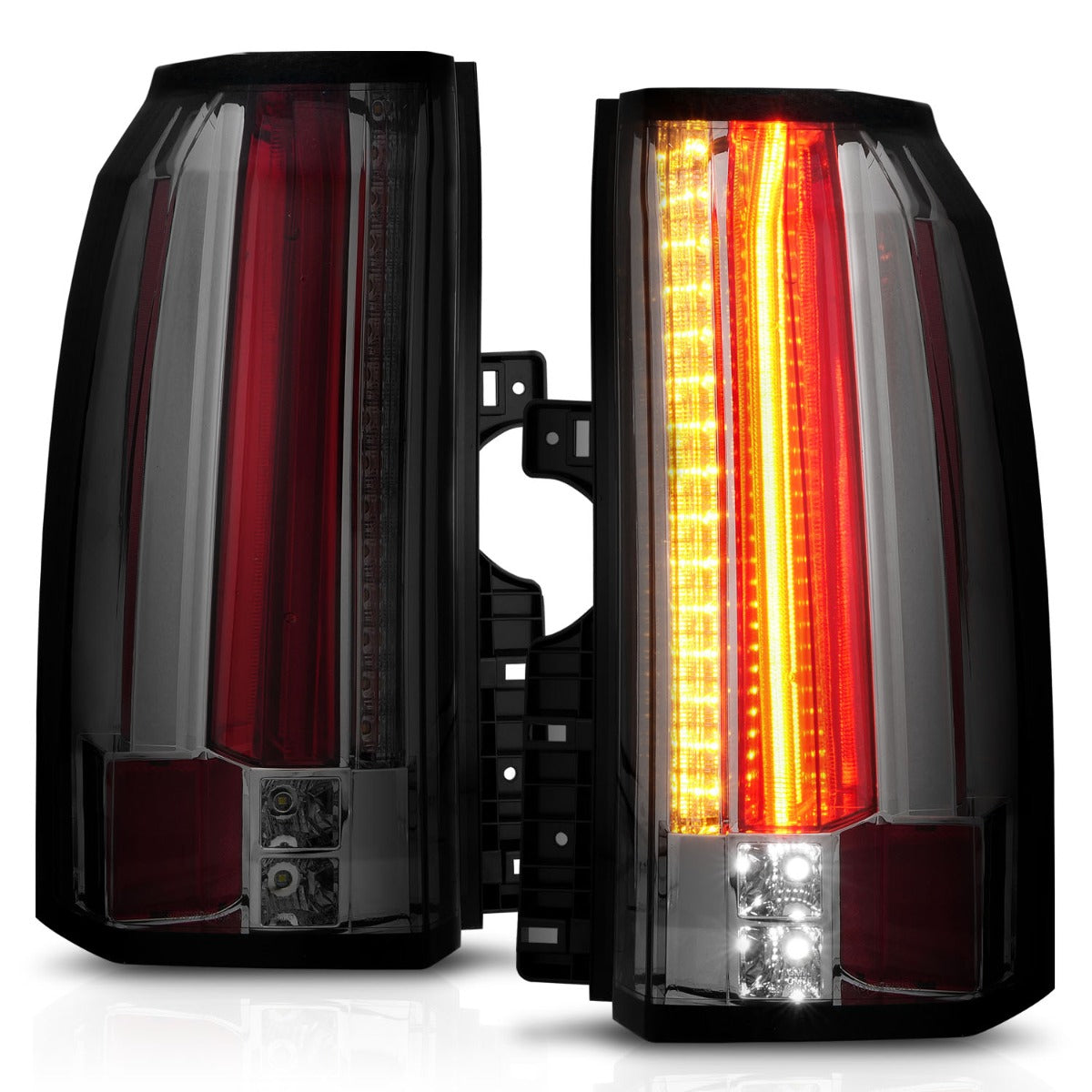 GMC YUKON / YUKON XL / DENALI 15-20 LED TAIL LIGHTS CHROME SMOKE LENS