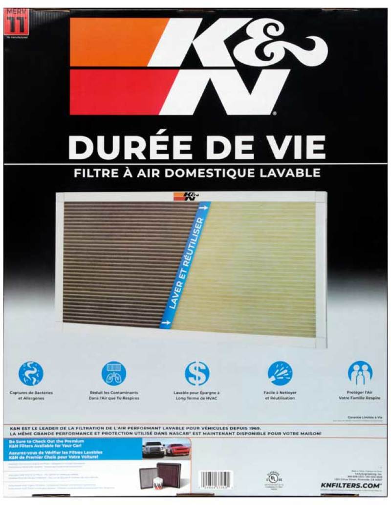 K&N HVAC Filter - 24 x 30 x 1-SR1 Performance
