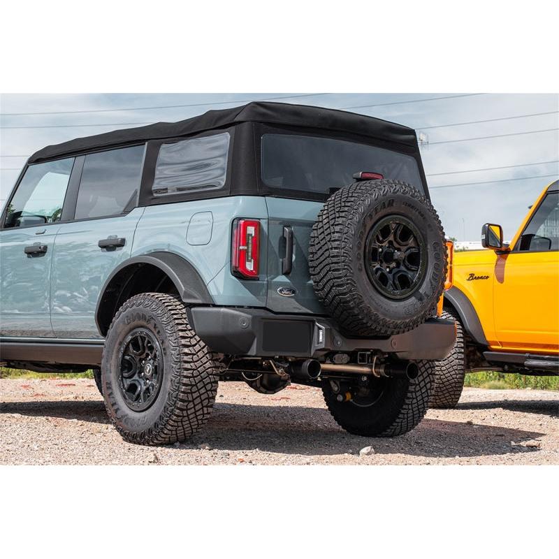 Corsa 21-24 Ford Bronco 2.3L 4-Door 2.75in Cat-Back Dual Rear Exhaust w/4in Straight-Cut Polish Tips-SR1 Performance