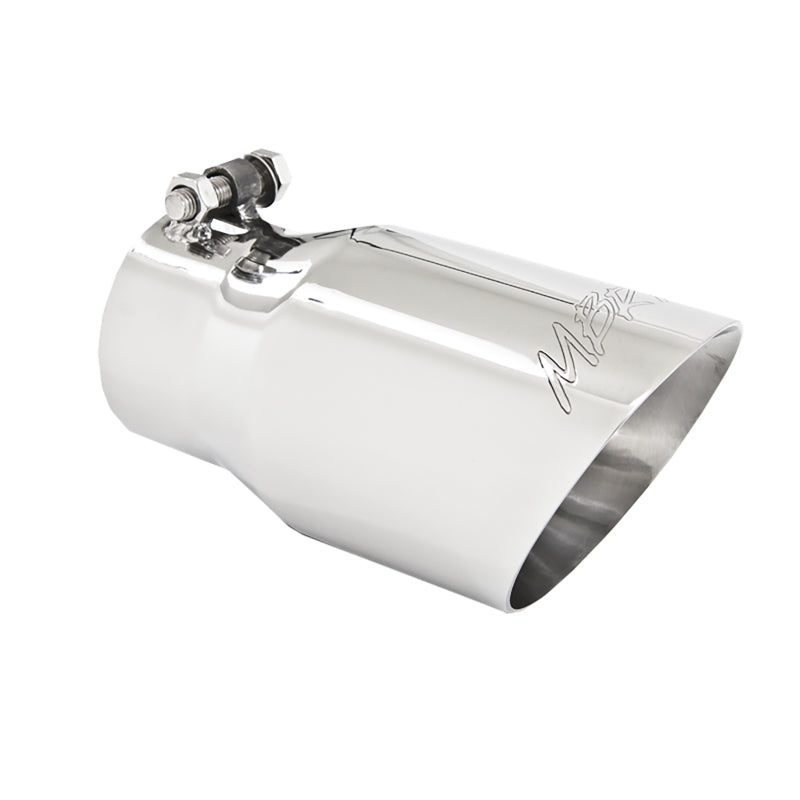 MBRP Universal Tip 4in O.D. Dual Wall Angled 3in inlet 8in length T304-SR1 Performance