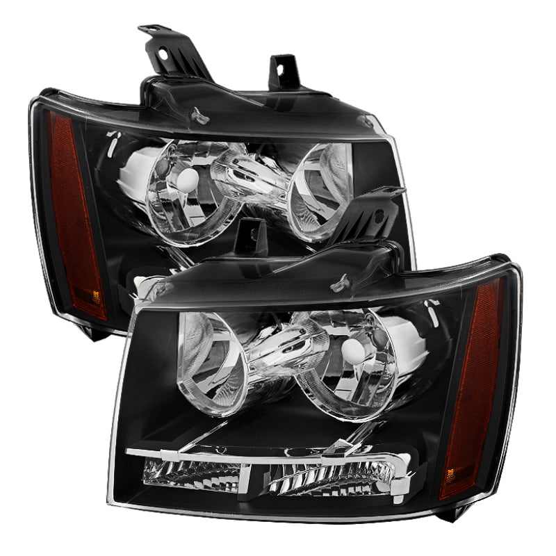 Xtune Chevy Suburban 1500/2500 07-14 Crystal Headlights Black HD-JH-CSUB07-AM-BK-SR1 Performance