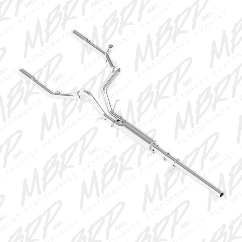 MBRP 14 Chevy/GMC 1500 Silverado/Sierra 4.3L V6/5.3L V8 Dual Split Rear Alum 3in Cat Back Exhaust-SR1 Performance
