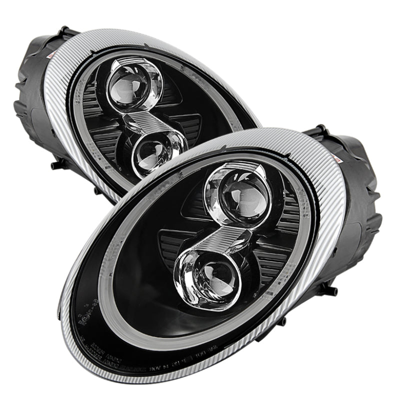 Spyder Porsche 911 05-09 Projector Headlights Xenon/HID Model- DRL LED Blk PRO-YD-P99705-HID-DRL-BK-SR1 Performance