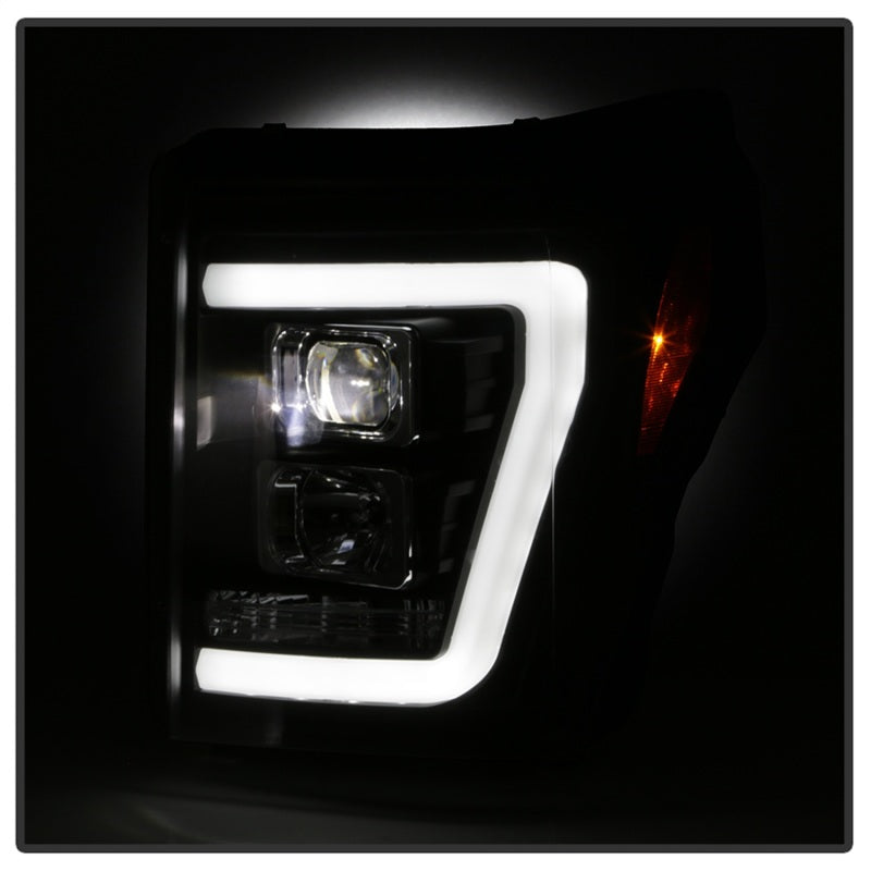 Spyder Ford F250/350/450 11-16 V2 High-Power LED Headlights-White Light Bar-Black PRO-YD-FS11V2PL-BK-SR1 Performance