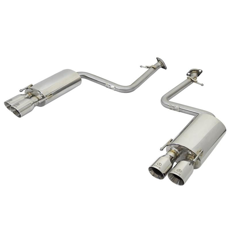 aFe Takeda 16-17 Lexus RC 200T 2.0L (t) 2in. SS Axle-Back Exhaust System w/Polished Tips-SR1 Performance