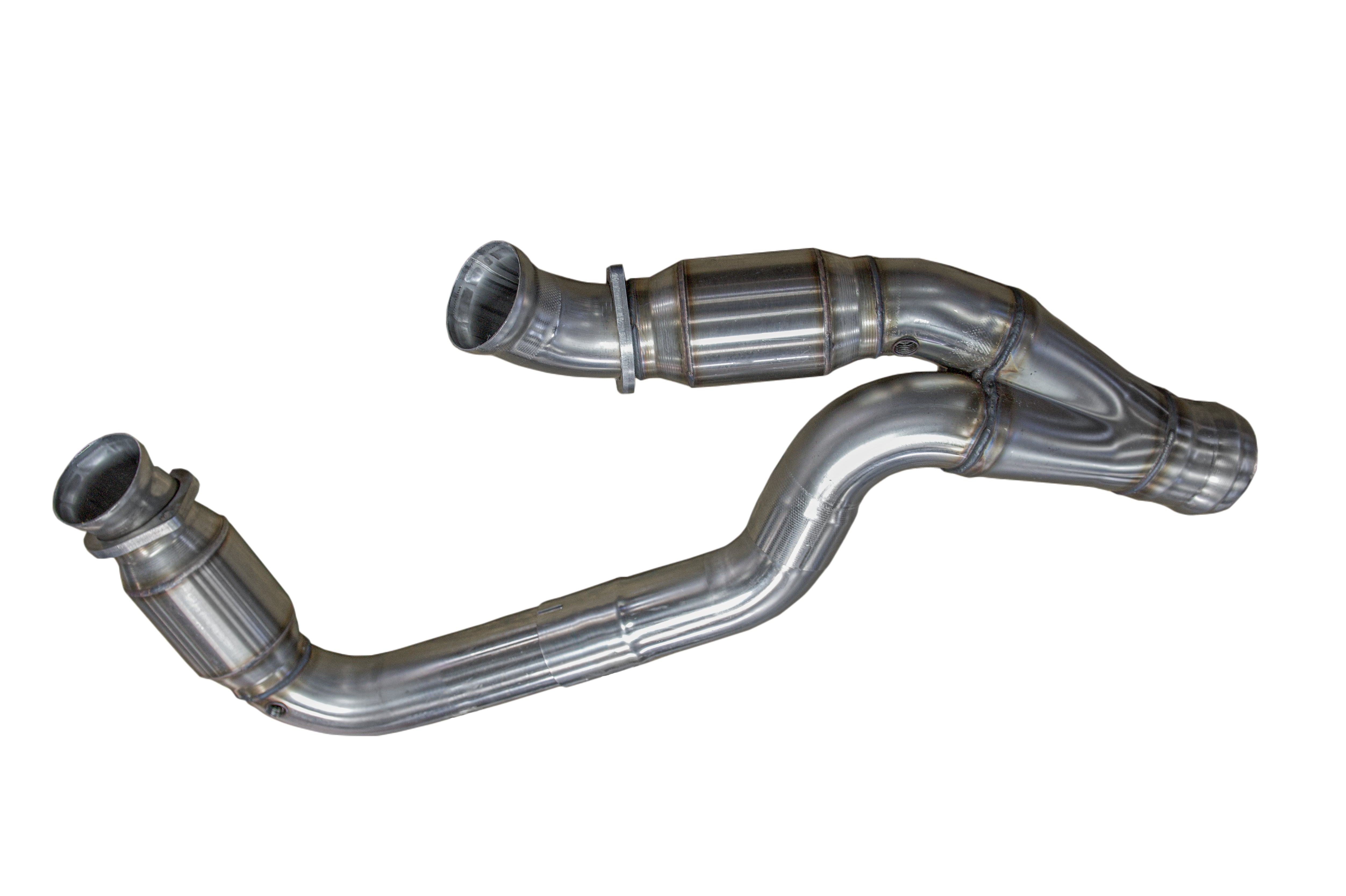 3" Stainless Catted Y-Pipe. 2019-2023 GM 1/2 Ton Truck 6.2L.