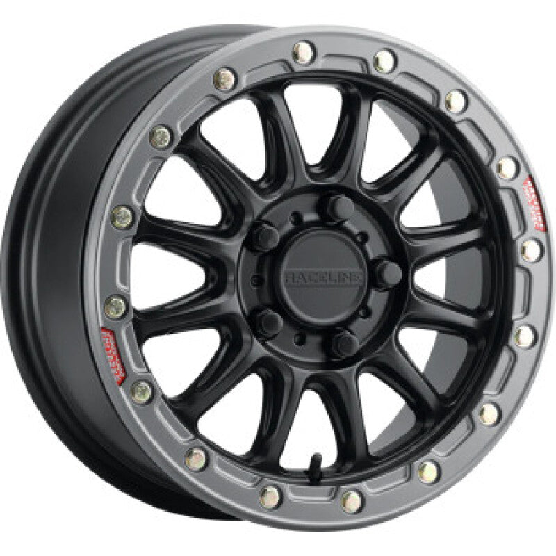 Raceline A14BG Alpha 15x10 Inch Beadlock Wheel with Black & Gunmetal Ring * 6x139.7 Bolt Pattern, 25mm Offset, 78.1mm Bore