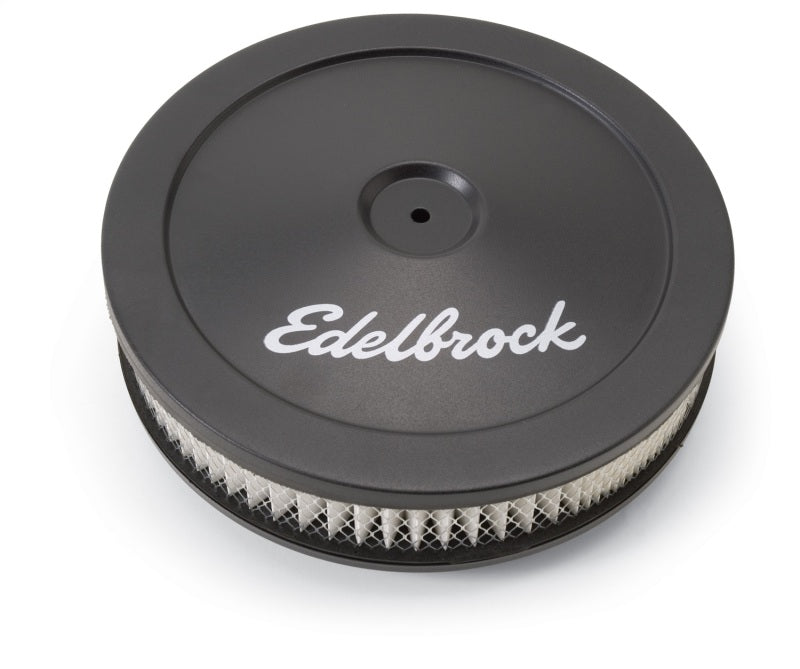 Edelbrock Air Cleaner Pro-Flo Series Round Steel Top Paper Element 10In Dia X 3 5In Black-SR1 Performance