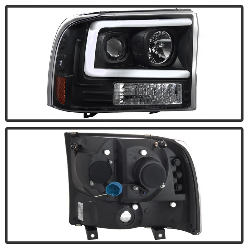 Spyder 99-04 Ford F250 Super Duty Projector Headlights - Light Bar - Black PRO-YD-FF25099V2-LB-BK-SR1 Performance