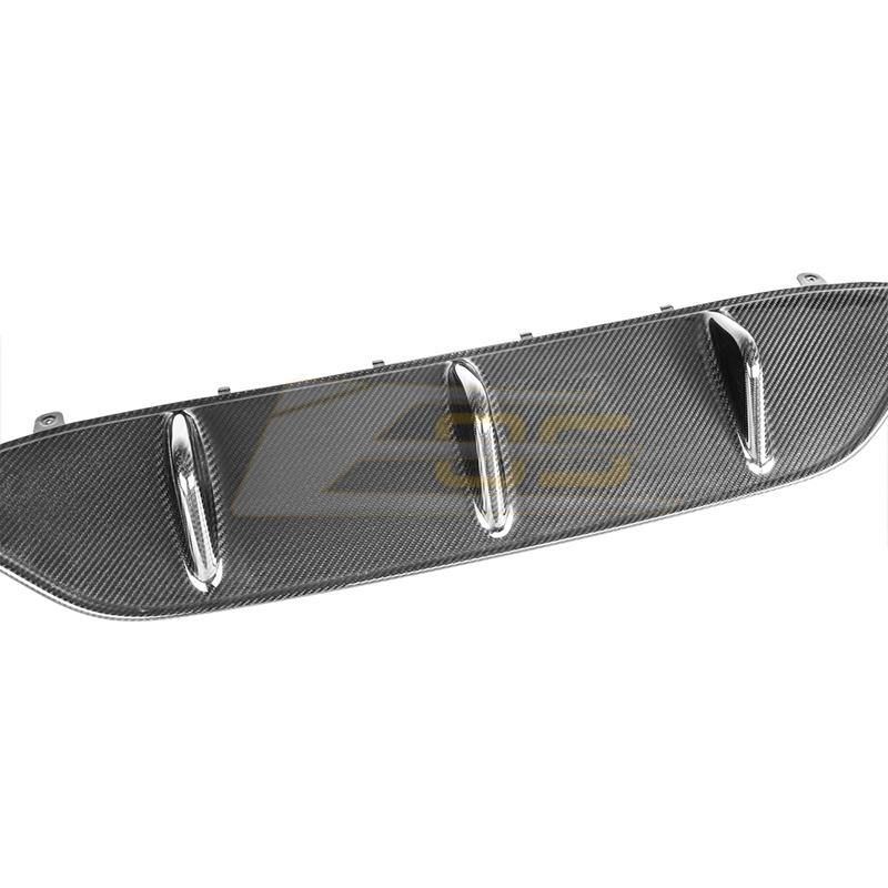 2015-18 Mercedes-Benz C-Class W205 AMG Carbon Fiber Rear Bumper Diffuser - Extreme Online Store