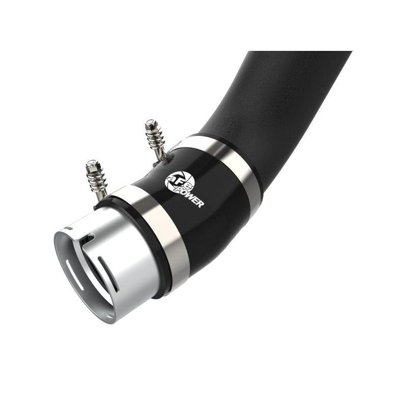aFe 2024 GM Diesel Trucks V8 6.6L L5P BladeRunner Aluminum 3in Hot & 3.5in Cold Charge Pipe - Black-SR1 Performance
